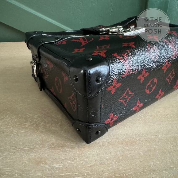 EUC Louis Vuitton Infrarouge Soft Trunk Clutch Bag GM Crossbody Shoulder - Picture 8 of 14